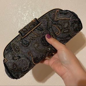 Vintage Beaded Clutch convertible crossbody